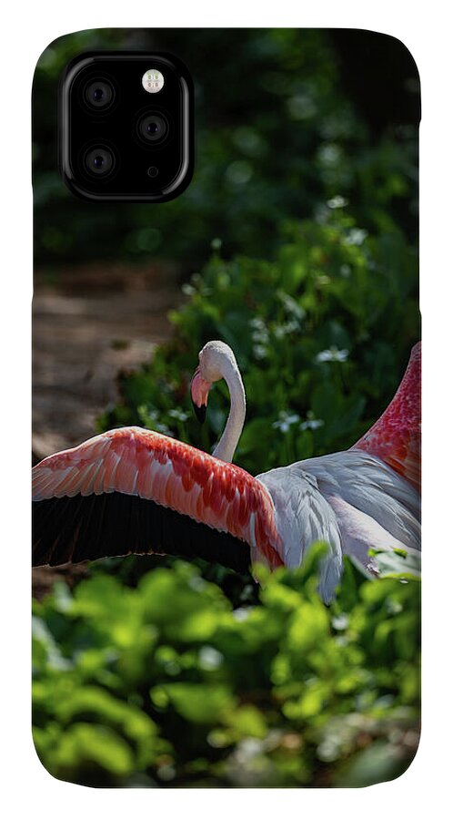 Reverse Fly Flamingo - Phone Case
