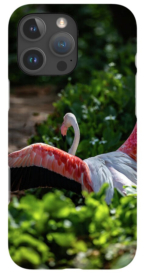 Reverse Fly Flamingo - Phone Case