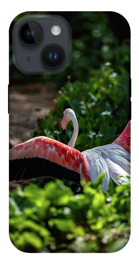 Reverse Fly Flamingo - Phone Case