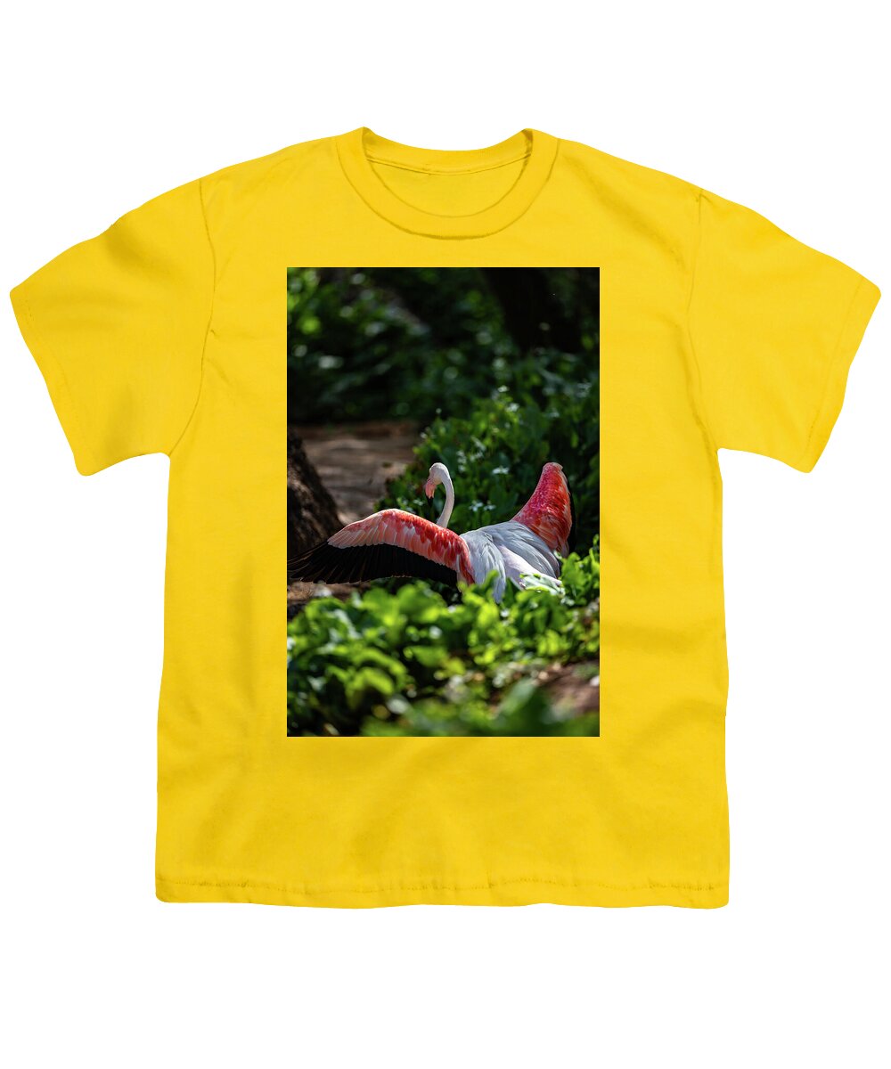 Reverse Fly Flamingo - Youth T-Shirt