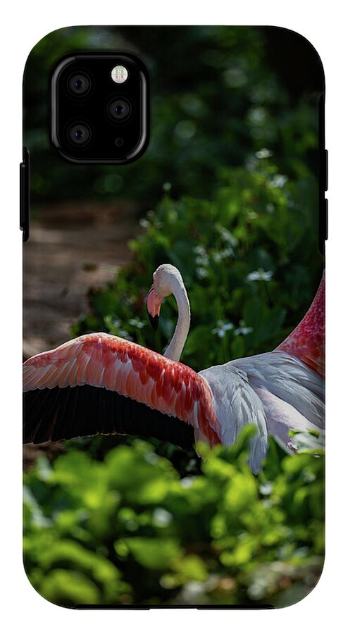 Reverse Fly Flamingo - Phone Case