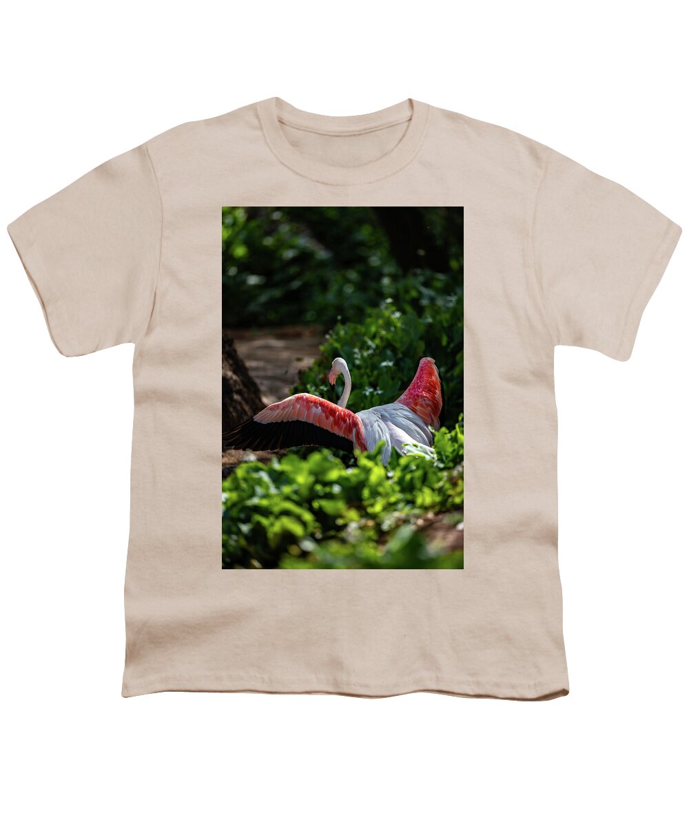 Reverse Fly Flamingo - Youth T-Shirt