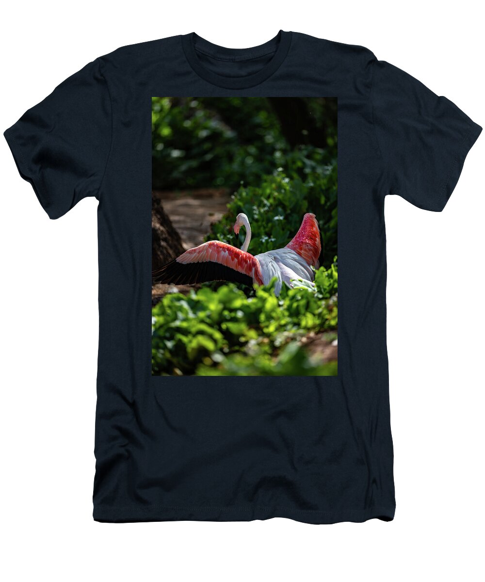 Reverse Fly Flamingo - T-Shirt