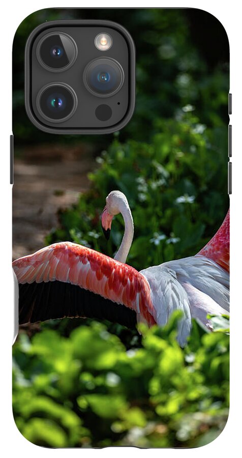 Reverse Fly Flamingo - Phone Case