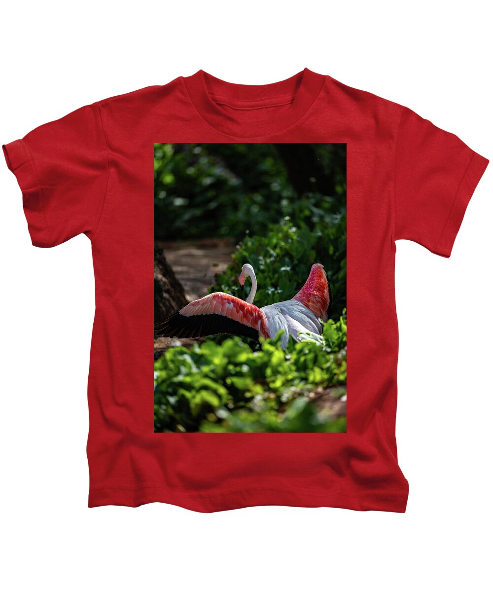 Reverse Fly Flamingo - Kids T-Shirt