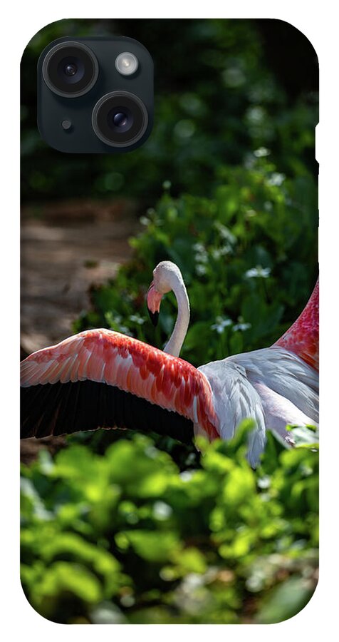 Reverse Fly Flamingo - Phone Case