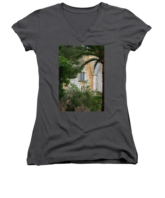 Spain Castle II - Women's V-Neck