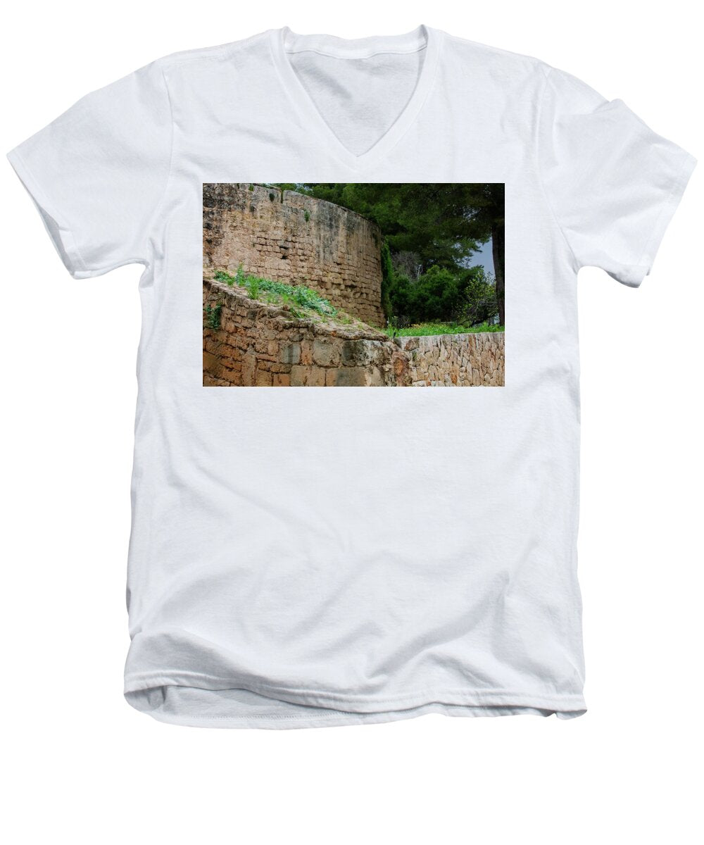 Spain Castle III - Men's V-Neck T-Shirt