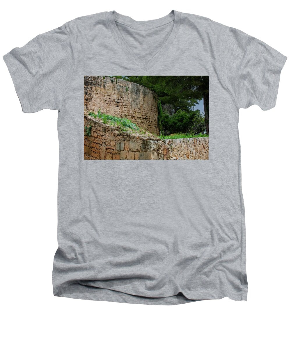 Spain Castle III - Men's V-Neck T-Shirt