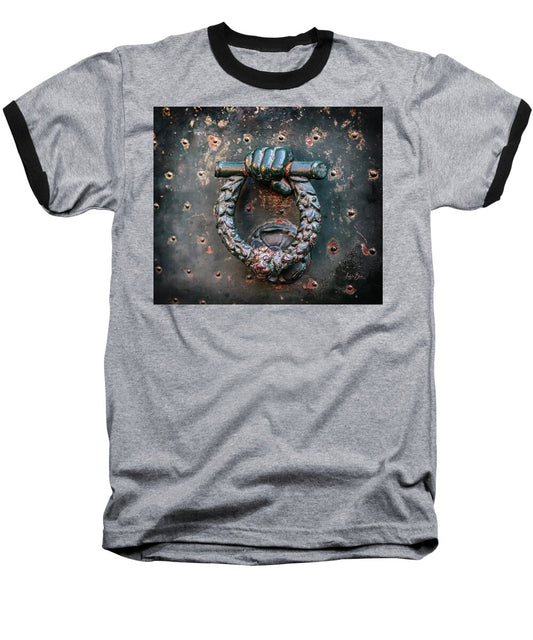 Weathered Door Knocker Italy - Baseball T-Shirt