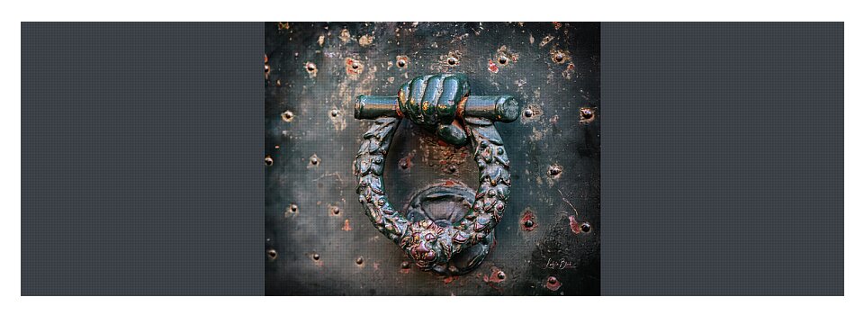 Weathered Door Knocker Italy - Yoga Mat
