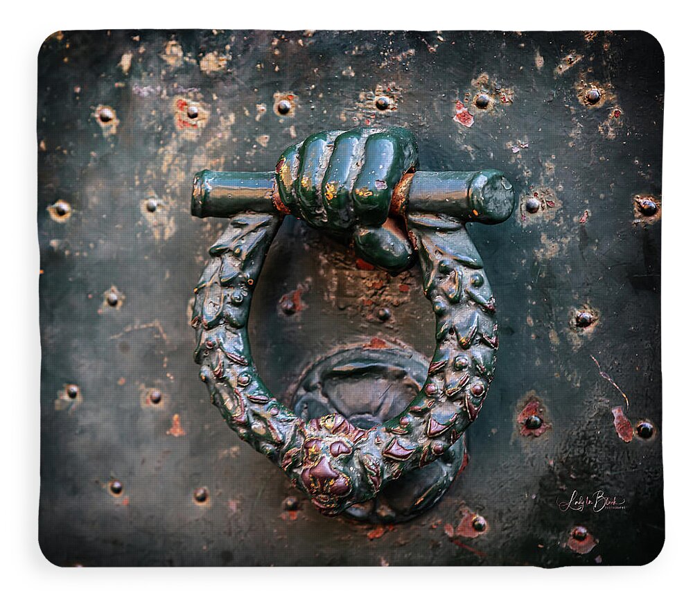 Weathered Door Knocker Italy - Blanket