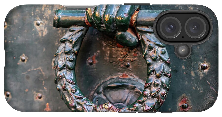 Weathered Door Knocker Italy - Phone Case