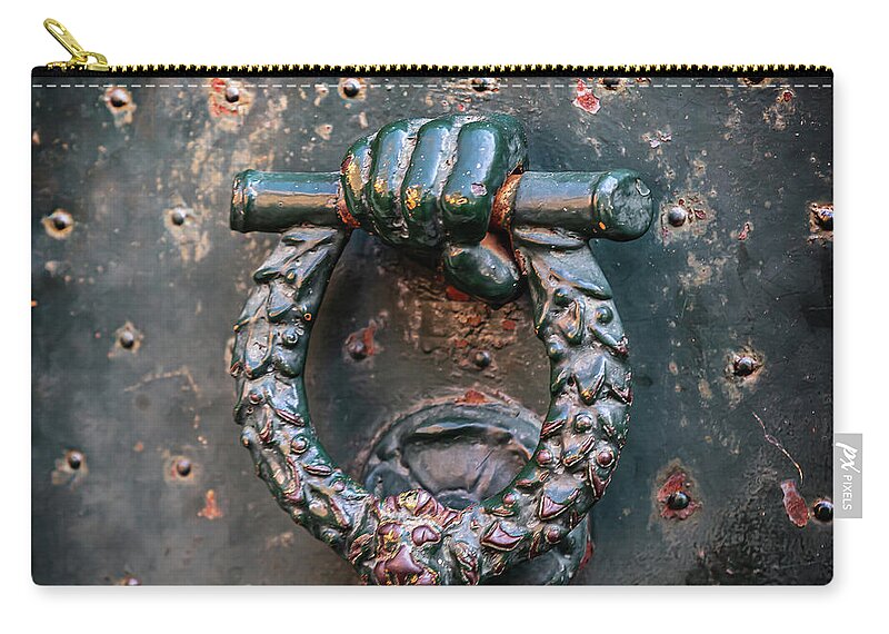 Weathered Door Knocker Italy - Zip Pouch