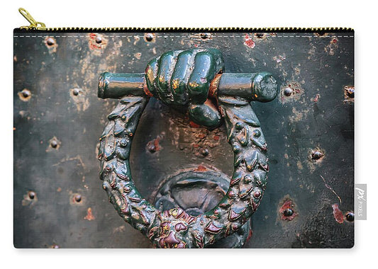 Weathered Door Knocker Italy - Zip Pouch