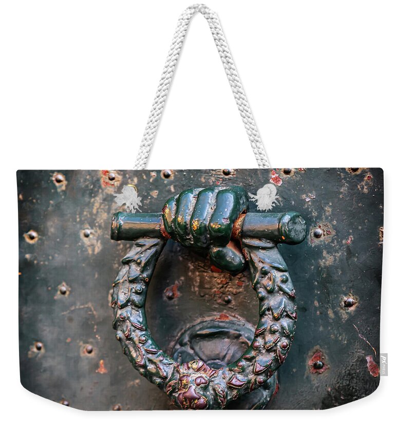 Weathered Door Knocker Italy - Weekender Tote Bag