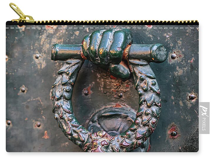 Weathered Door Knocker Italy - Zip Pouch