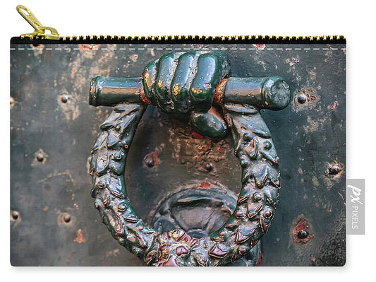 Weathered Door Knocker Italy - Zip Pouch