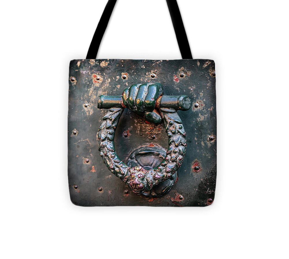 Weathered Door Knocker Italy - Tote Bag