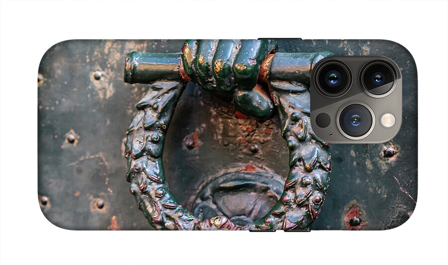 Weathered Door Knocker Italy - Phone Case