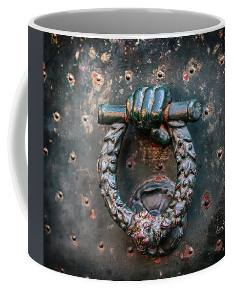 Weathered Door Knocker Italy - Mug