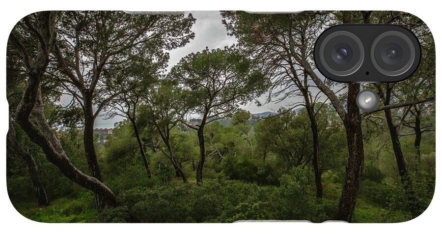 Hillside View from Spain Castle Gardens II - Phone Case