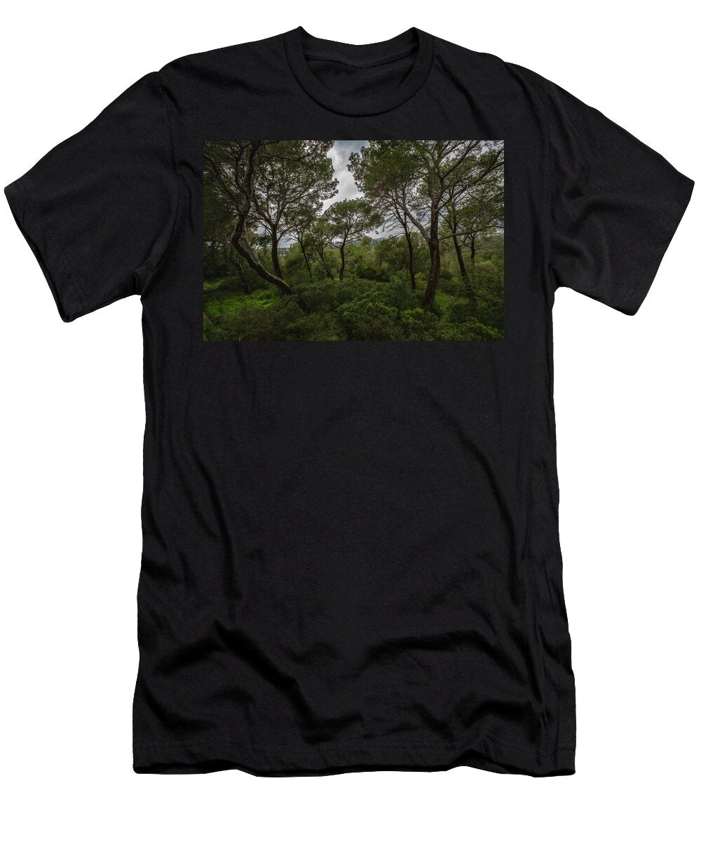 Hillside View from Spain Castle Gardens II - T-Shirt