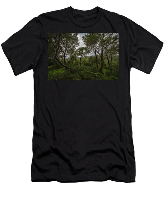 Hillside View from Spain Castle Gardens II - T-Shirt
