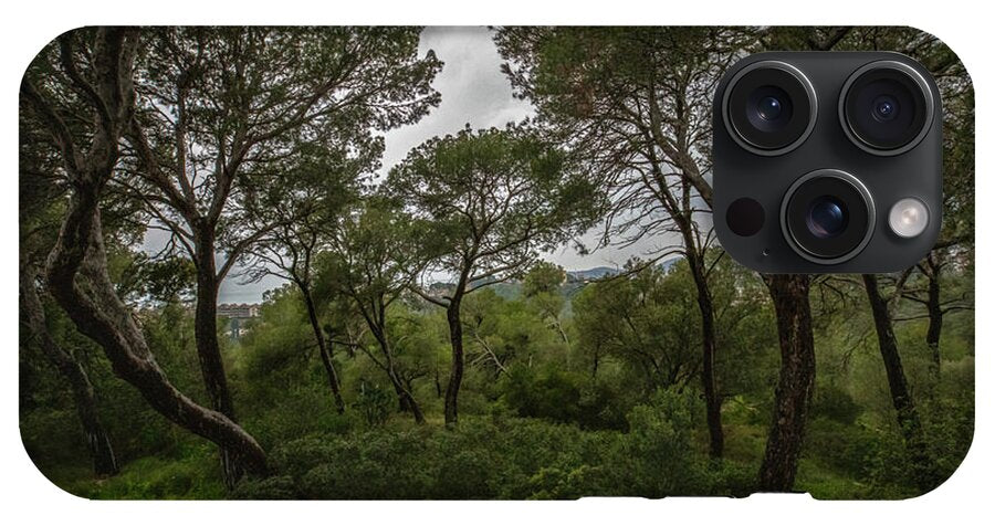 Hillside View from Spain Castle Gardens II - Phone Case