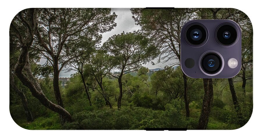 Hillside View from Spain Castle Gardens II - Phone Case