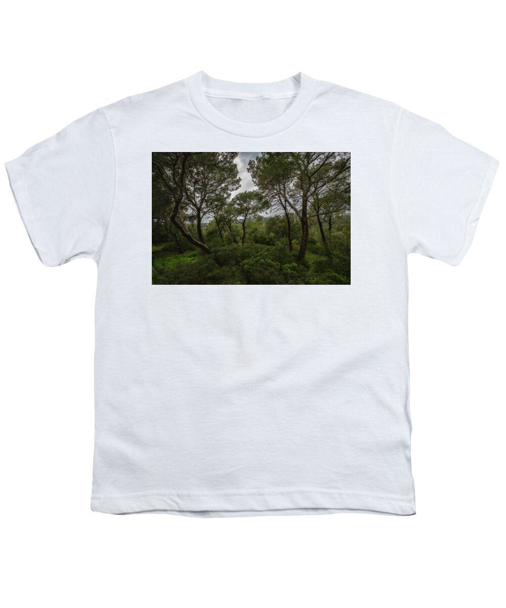 Hillside View from Spain Castle Gardens II - Youth T-Shirt