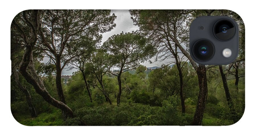 Hillside View from Spain Castle Gardens II - Phone Case