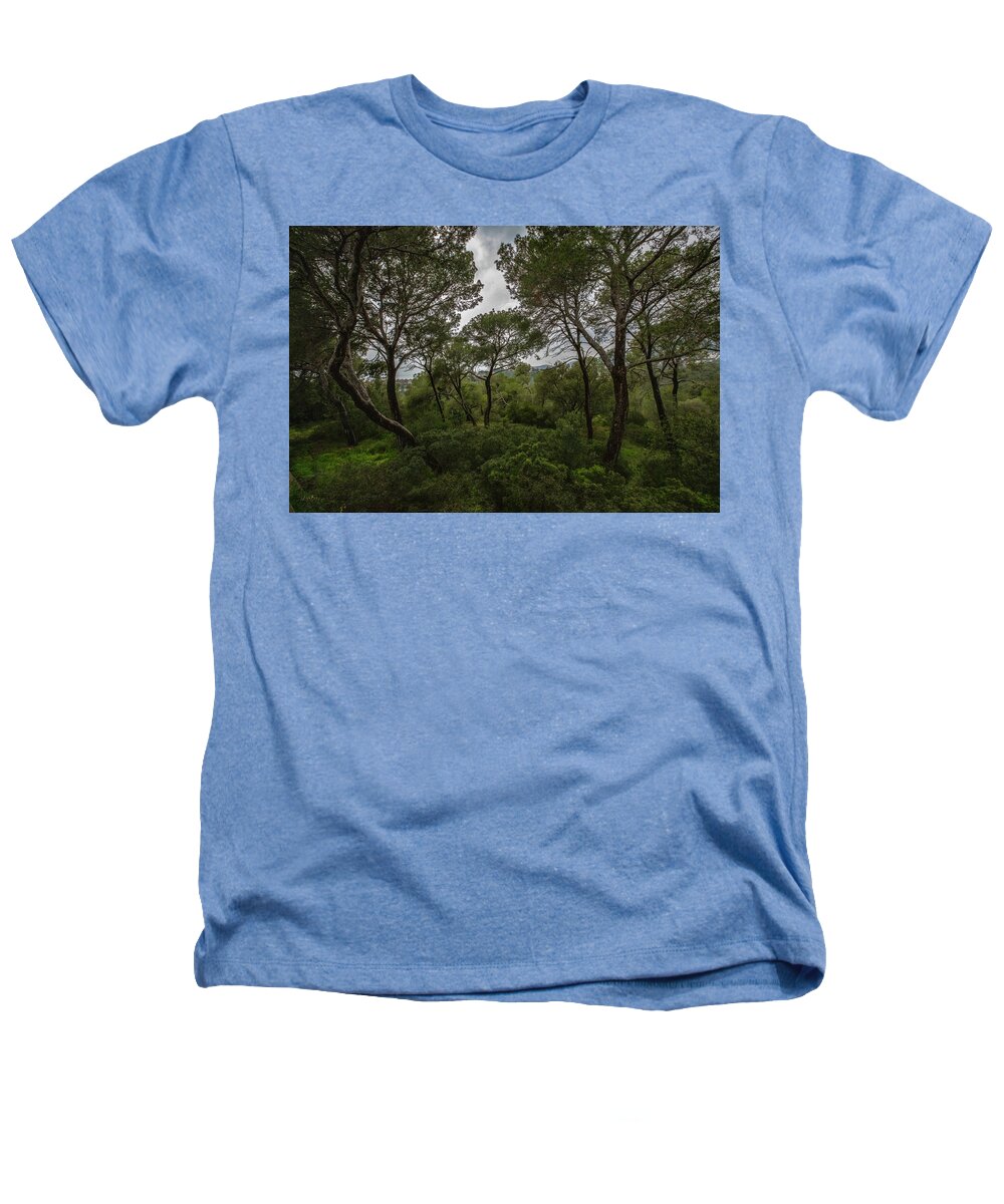 Hillside View from Spain Castle Gardens II - Heathers T-Shirt
