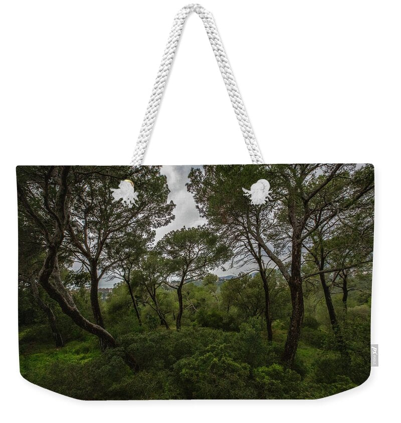 Hillside View from Spain Castle Gardens II - Weekender Tote Bag