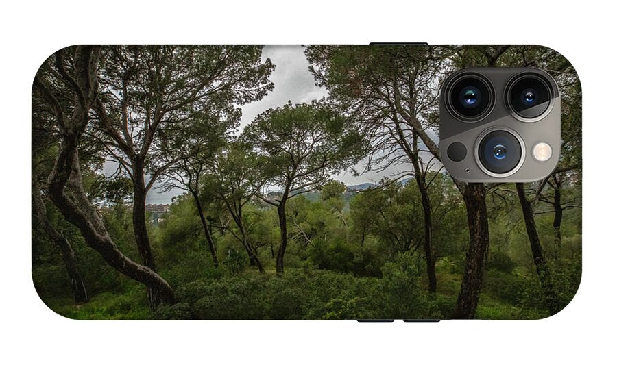 Hillside View from Spain Castle Gardens II - Phone Case