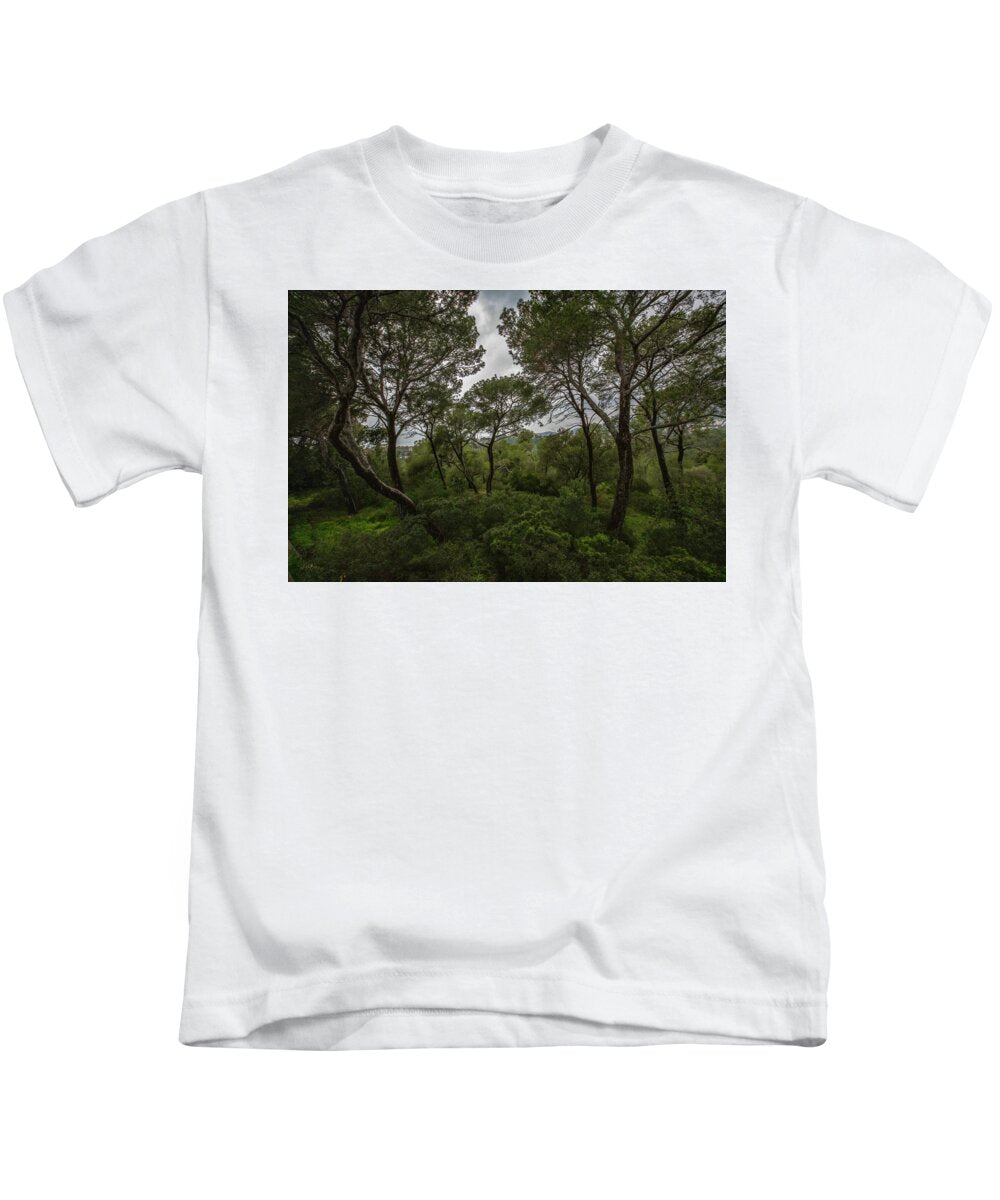 Hillside View from Spain Castle Gardens II - Kids T-Shirt