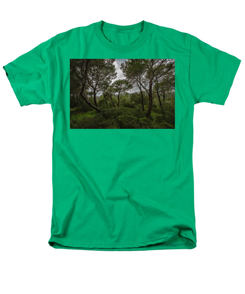Hillside View from Spain Castle Gardens II - Men's T-Shirt  (Regular Fit)