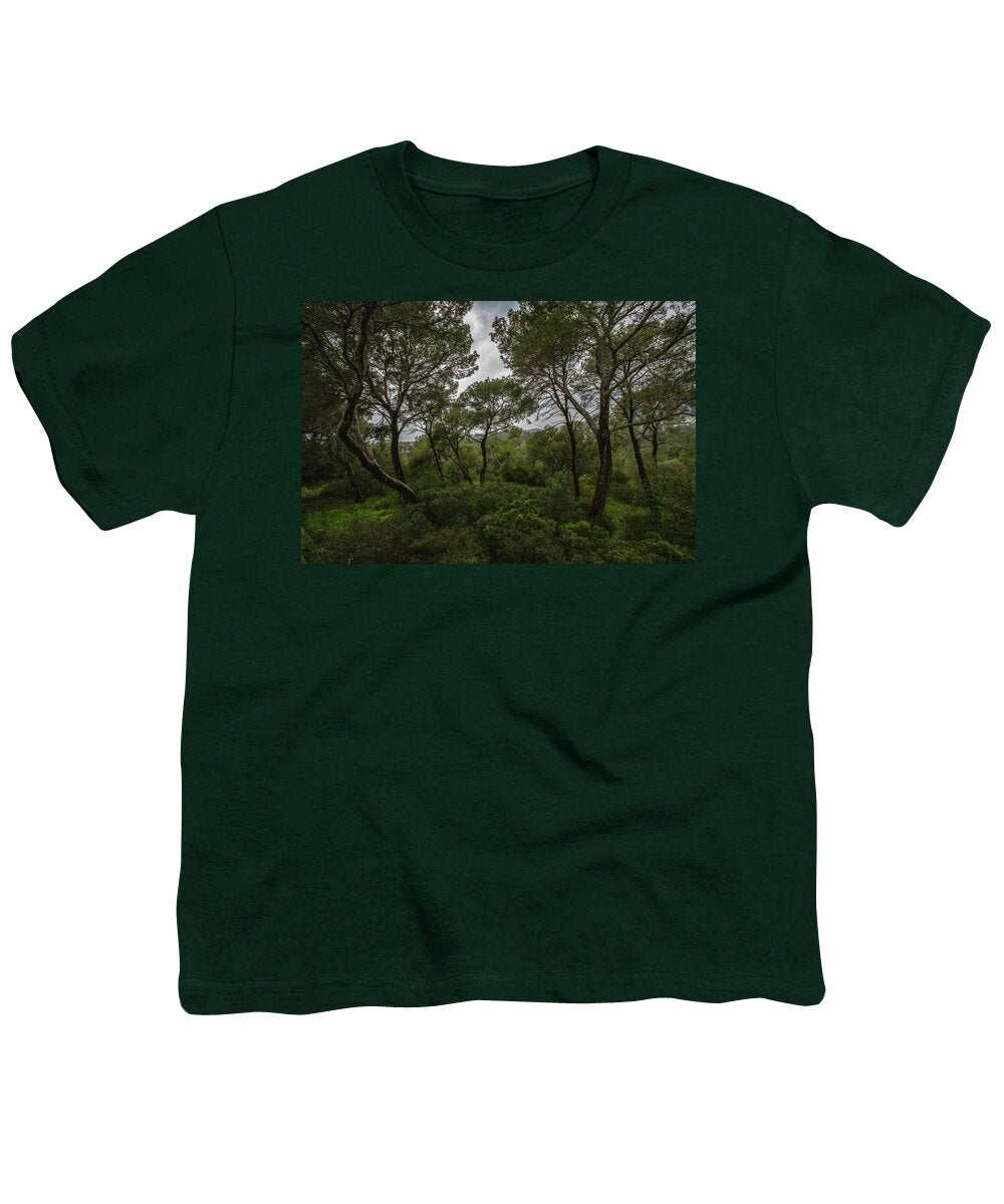 Hillside View from Spain Castle Gardens II - Youth T-Shirt