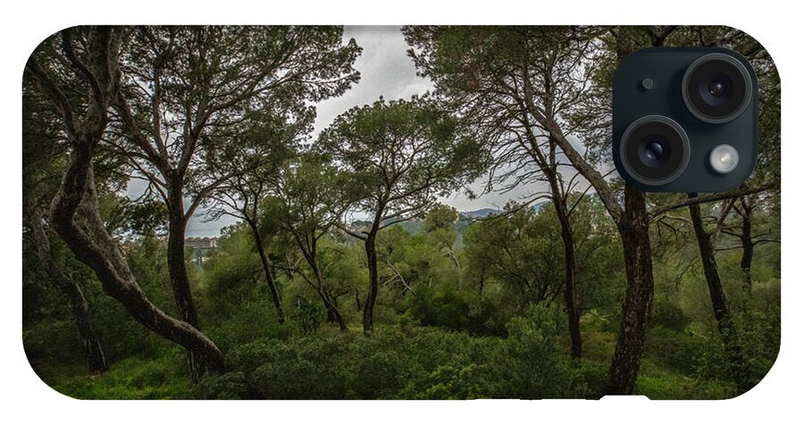 Hillside View from Spain Castle Gardens II - Phone Case