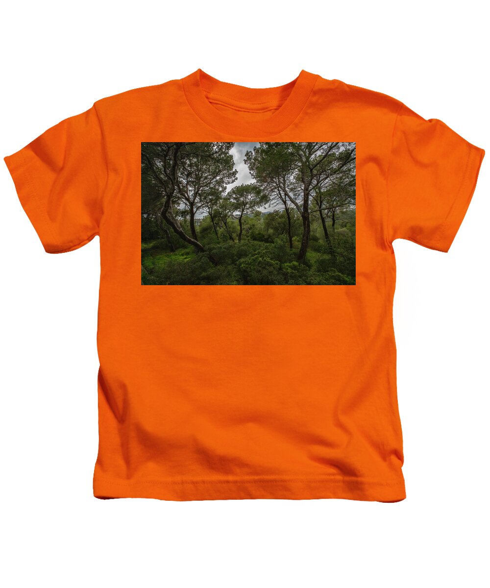 Hillside View from Spain Castle Gardens II - Kids T-Shirt