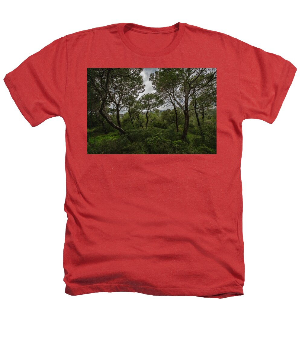 Hillside View from Spain Castle Gardens II - Heathers T-Shirt