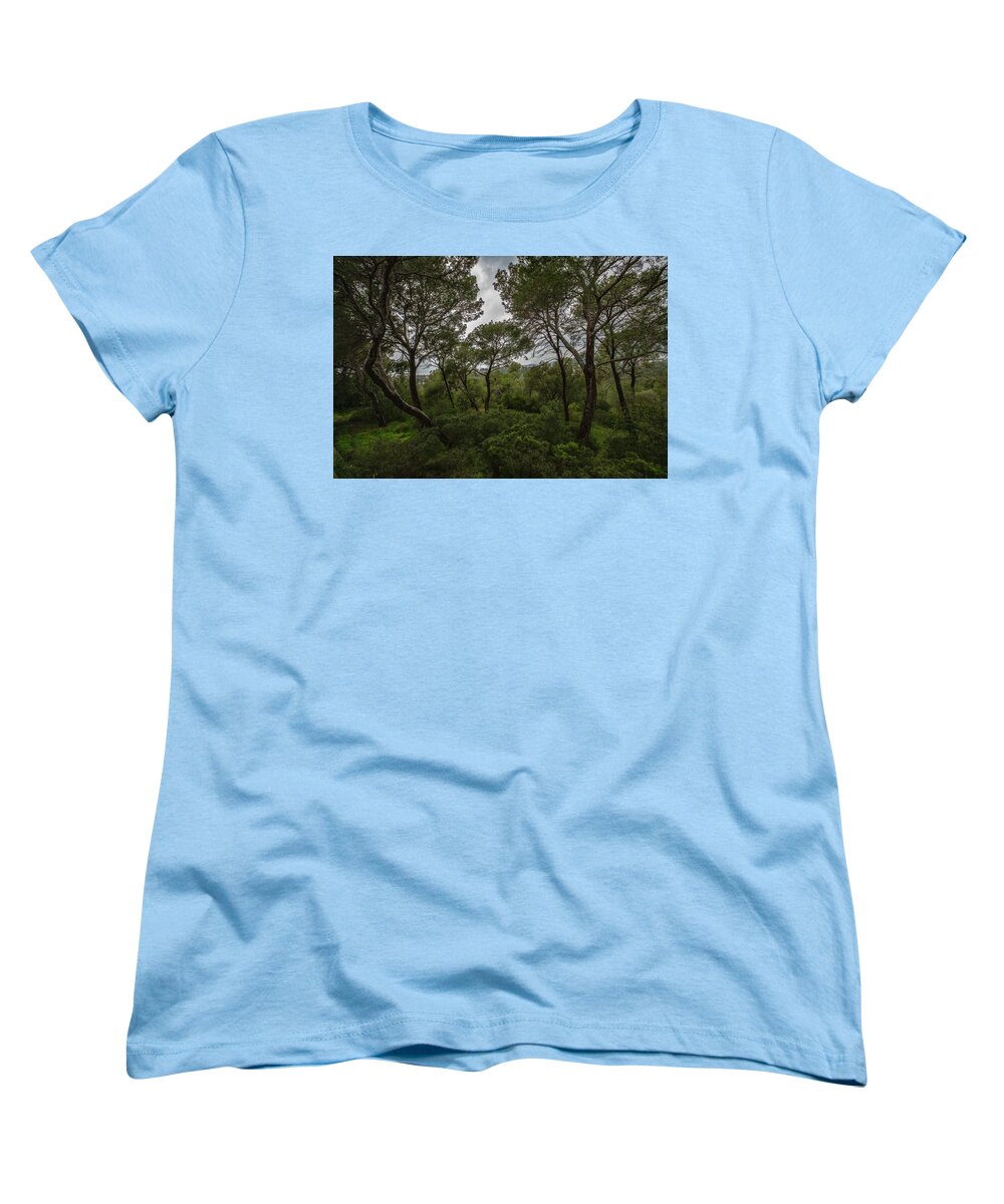 Hillside View from Spain Castle Gardens II - Women's T-Shirt (Standard Fit)