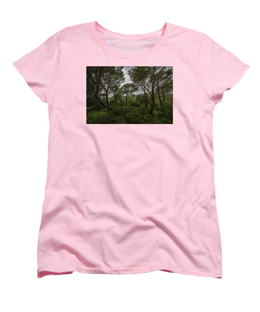 Hillside View from Spain Castle Gardens II - Women's T-Shirt (Standard Fit)