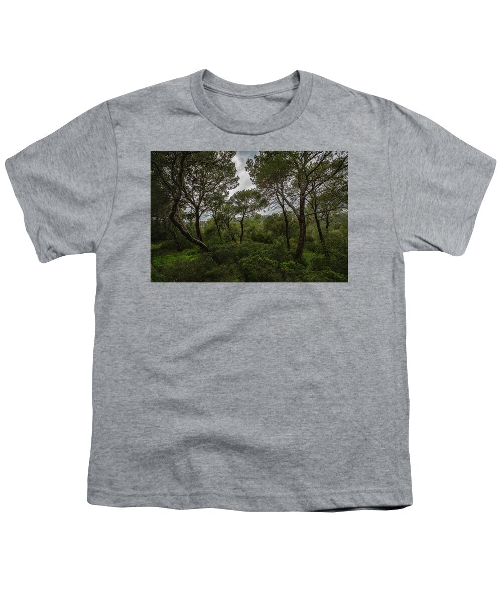Hillside View from Spain Castle Gardens II - Youth T-Shirt