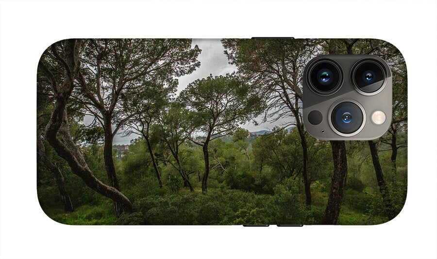 Hillside View from Spain Castle Gardens II - Phone Case