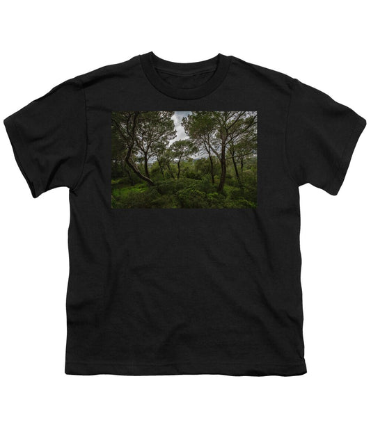 Hillside View from Spain Castle Gardens II - Youth T-Shirt