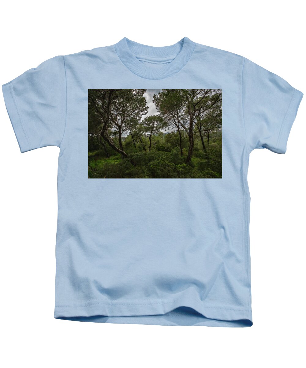 Hillside View from Spain Castle Gardens II - Kids T-Shirt