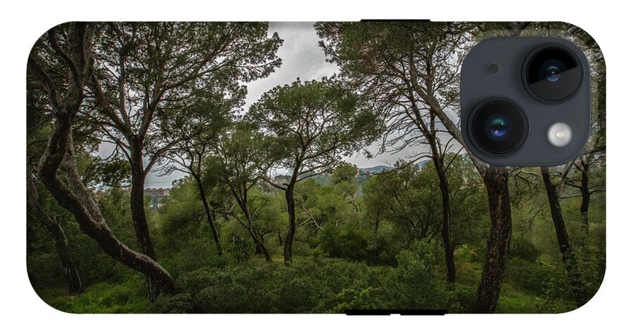 Hillside View from Spain Castle Gardens II - Phone Case