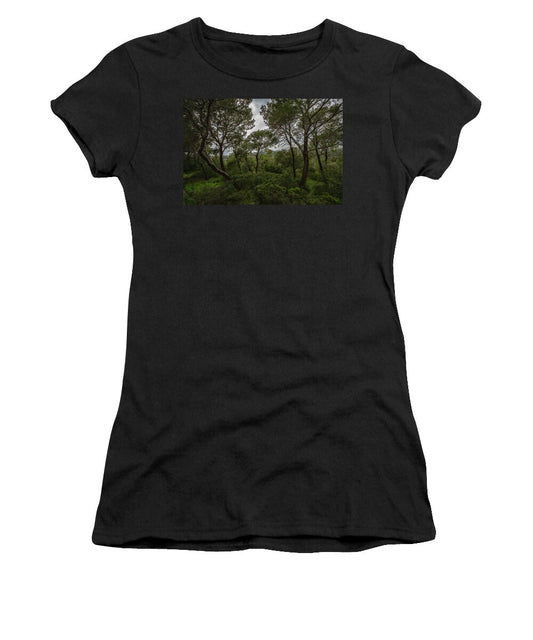 Hillside View from Spain Castle Gardens II - Women's T-Shirt
