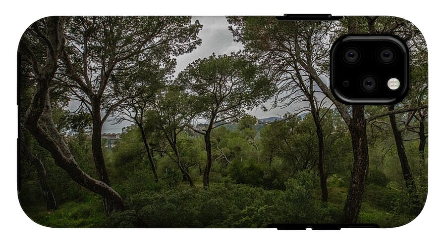 Hillside View from Spain Castle Gardens II - Phone Case